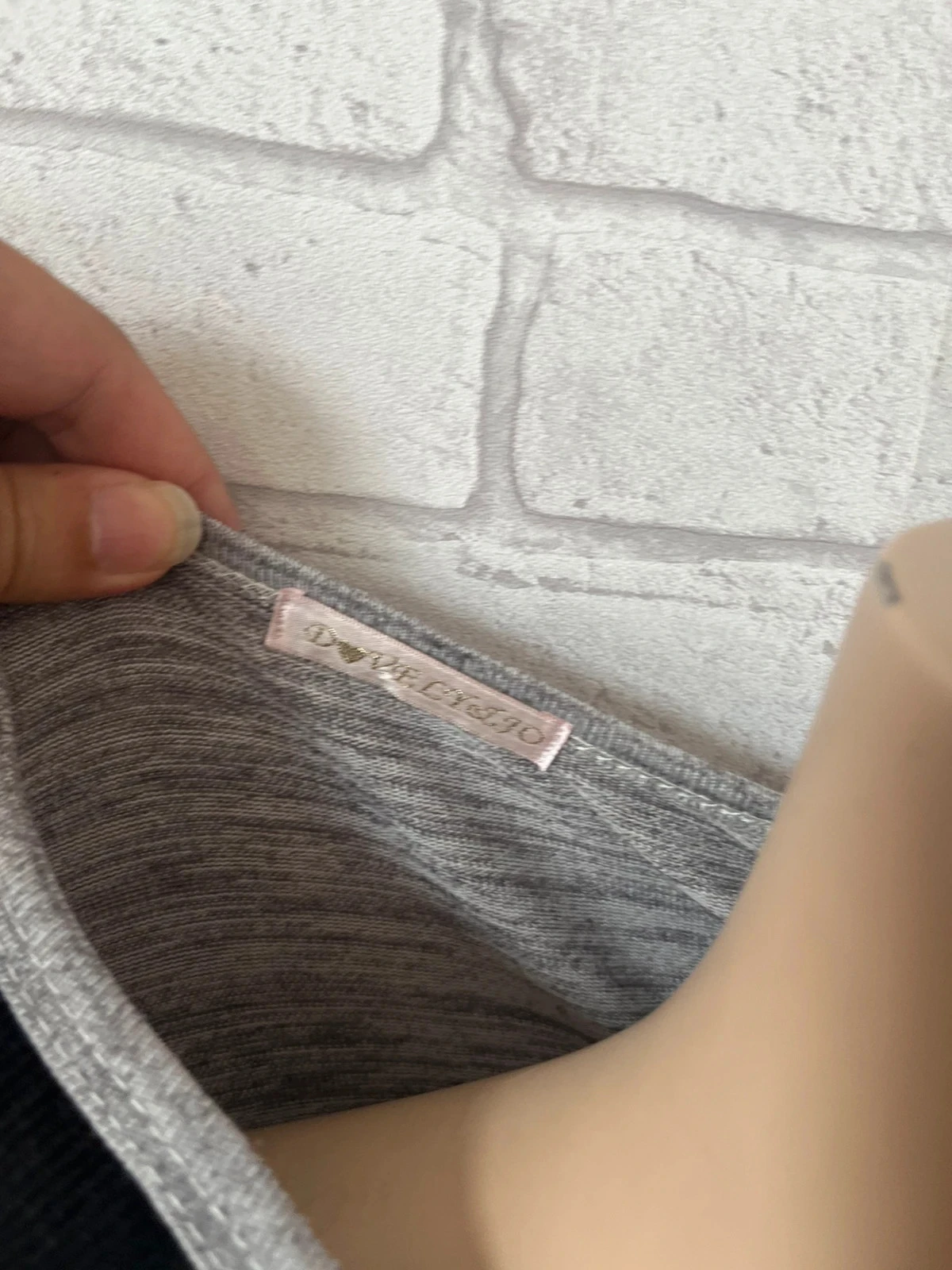 Grijs melange & zwart langarm bovenstuk – Maat 36/38 – photo 3